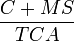 Cash & marketable securities to current assets formula