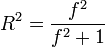 Squared multiple correlation for Cohen's f<sup>2</sup> effect size formula